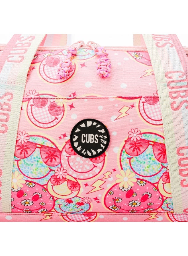 Cubs Smiley Faces Medium Duffel - Image 3